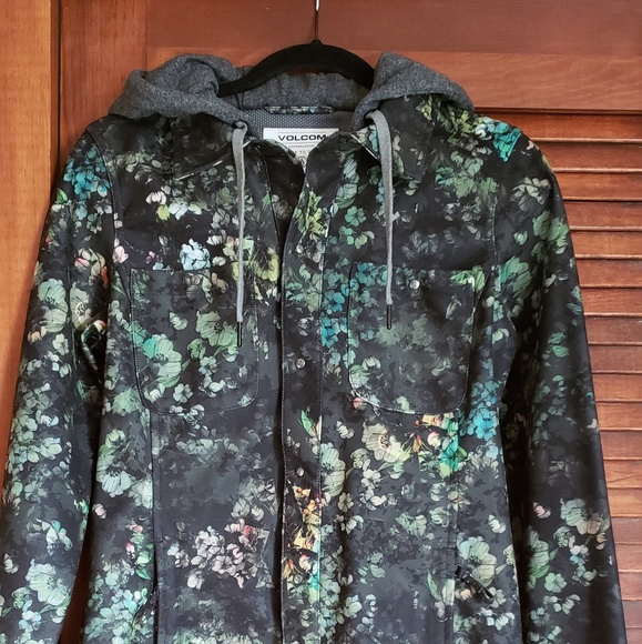 volcom circle flannel jacket